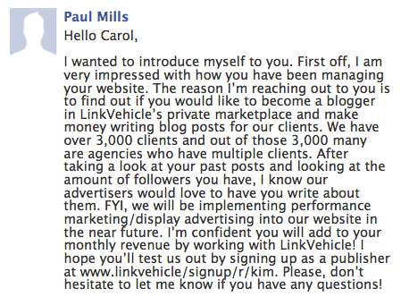 Freelance Writing Scams Example (Case 1)