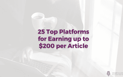 Get Paid to Write: 25 Top Platforms for Earning up to $200 per Article