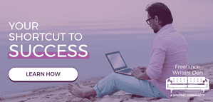 your shortcut to success banner ad for freelance writers