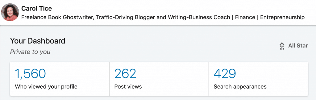Writing tools: LinkedIn