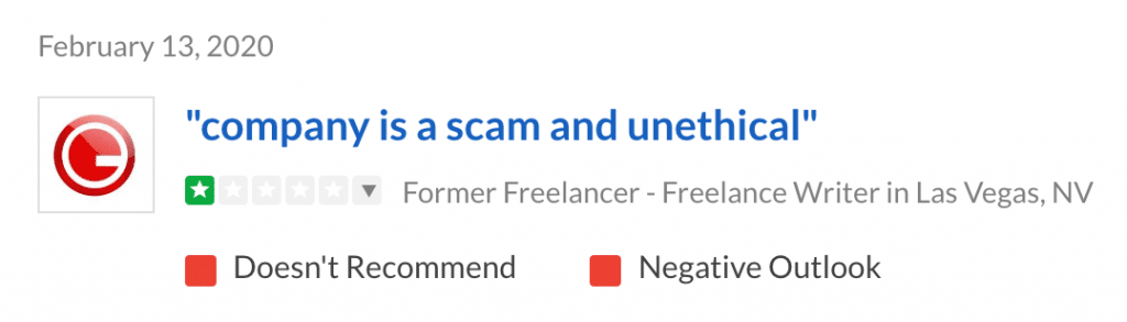 Writing tools: Glassdoor reviews